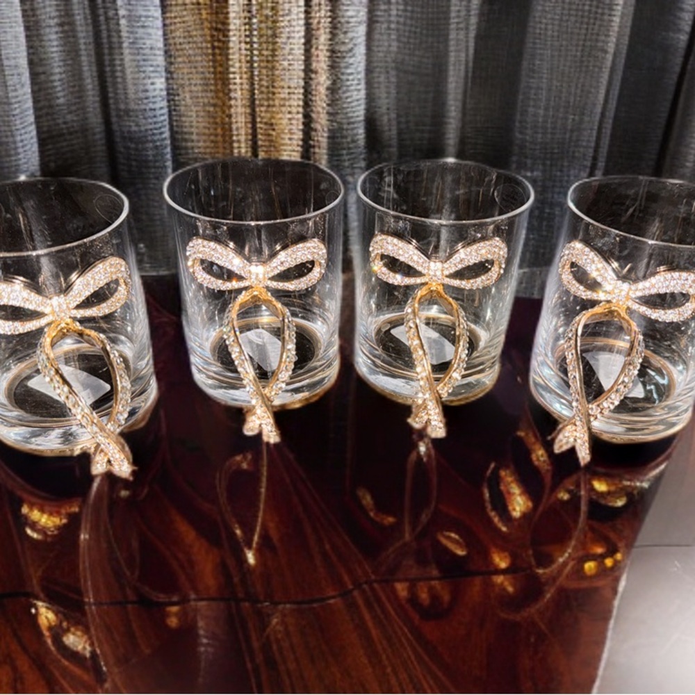 Bow Handle Glass Glass (set of 2)